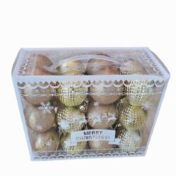 КОЛЕДНА УКРАСА 6см 24бр DP-7814