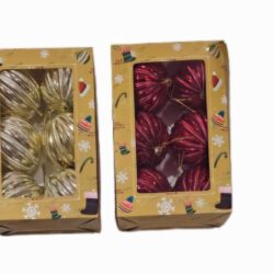 КОЛЕДНА УКРАСА 6БР 8СМ DP-8738