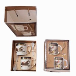 ЧАШИ 2 БР С 2 БР ЛЪЖИЧКИ DP-8943