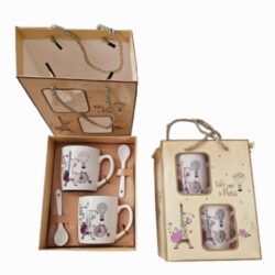 ЧАШИ 2 БР С 2 БР ЛЪЖИЧКИ DP-8943B