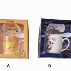 ЧАША С КАПАК И ЛЪЖИЧКА DP-8944B